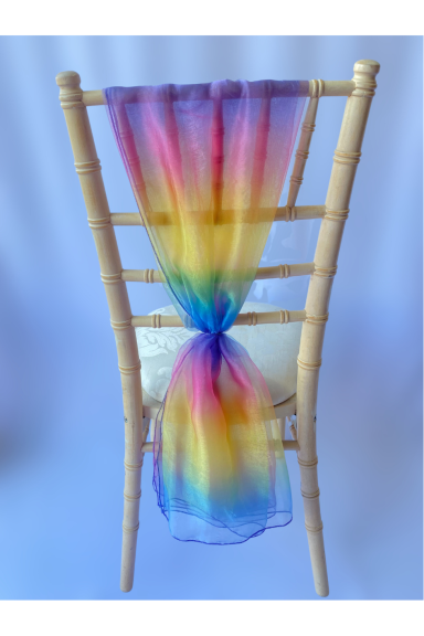 Rainbow Organza Drape