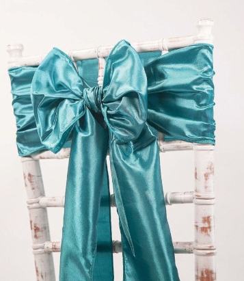 Teal Taffeta Sash Teal Taffeta Sash