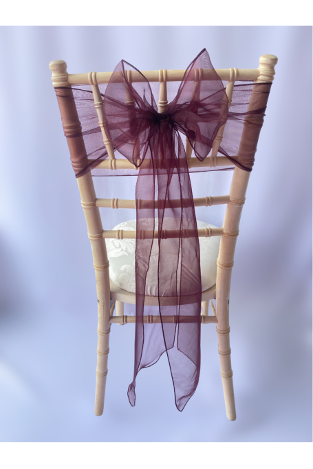 Dark Cherry Organza Sash Dark Cherry Organza Sash