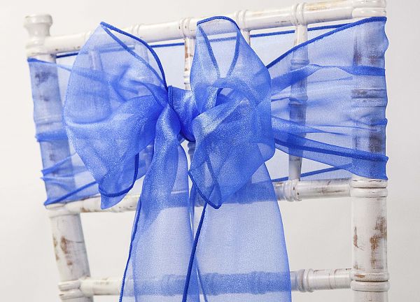 Cobalt Crystal Organza Sash Cobalt Crystal Organza Sash