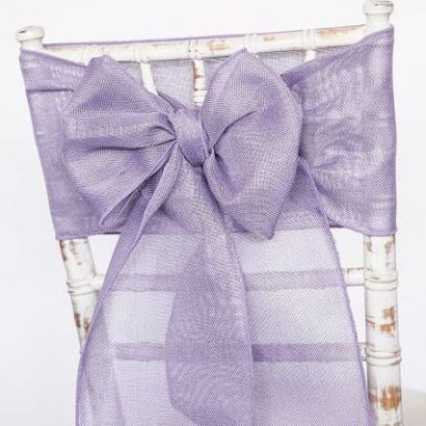 Victorian Linen Lilac Sash