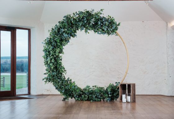 Half Moon Foliage Arch
