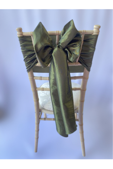Olive Taffeta Sash