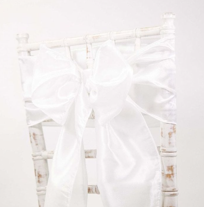 White Taffeta Sash White Taffeta Sash