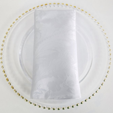 White Damask Napkin