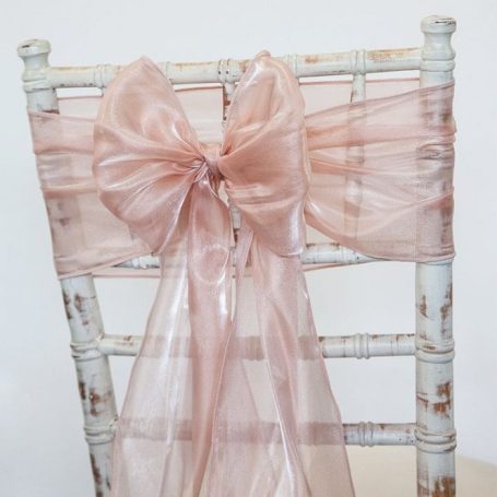 Blush Silk Organza Sash Blush Silk Organza Sash