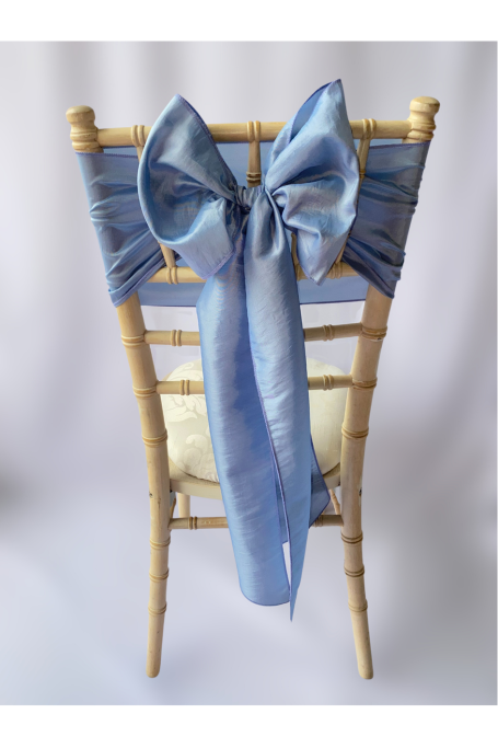 Blue Steel Taffeta Sash Blue Steel Taffeta Sash