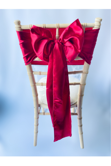 Raspberry Satin Sash